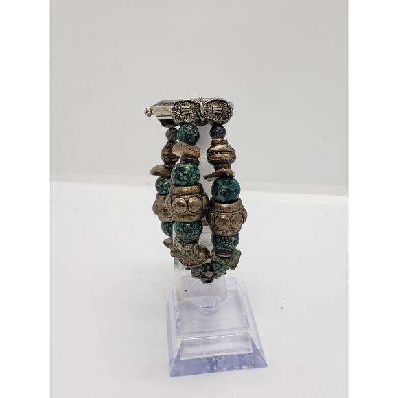 LA Express women's watch. Multi colored beaded band,. LAX206-070 PC21 - Picture 5 of 8